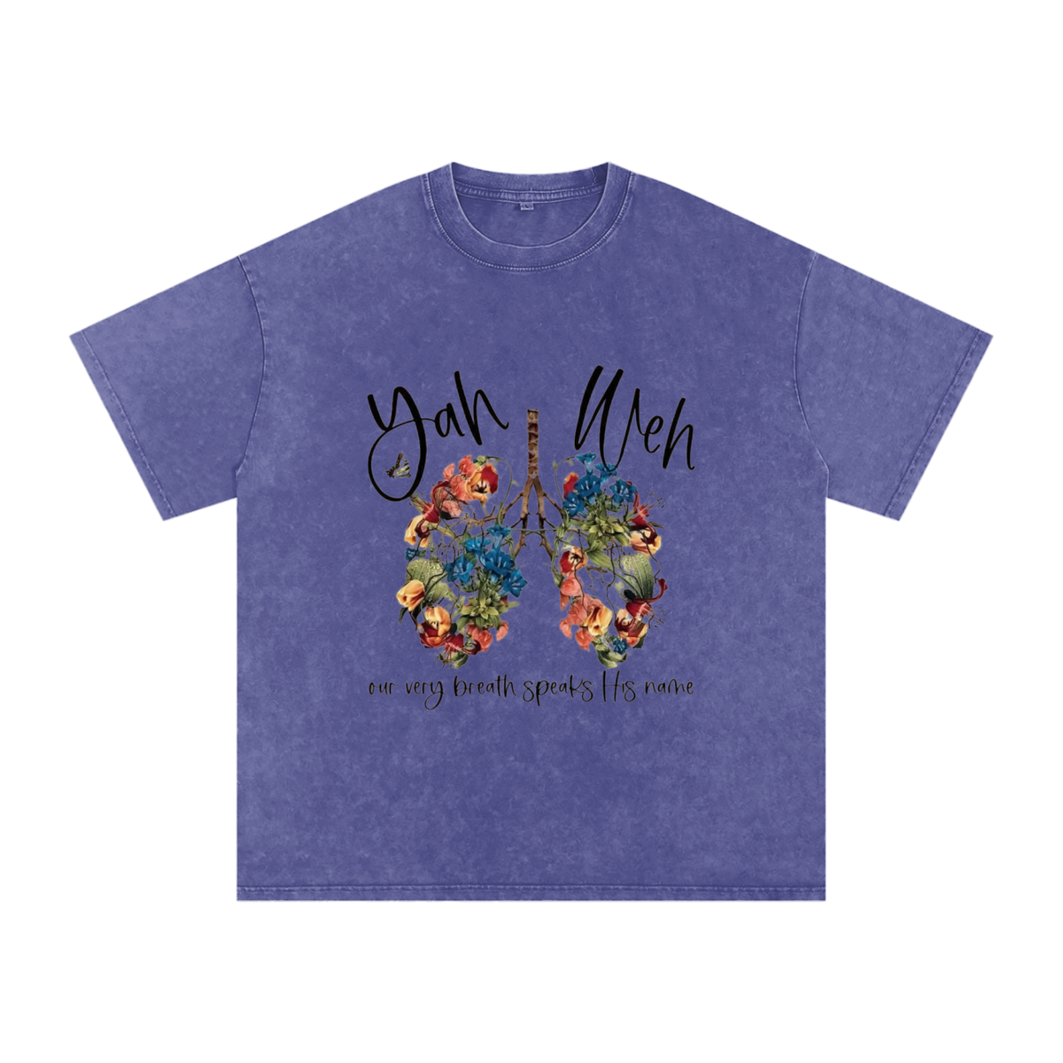 Snow Washed Oversized Cotton T-Shirt