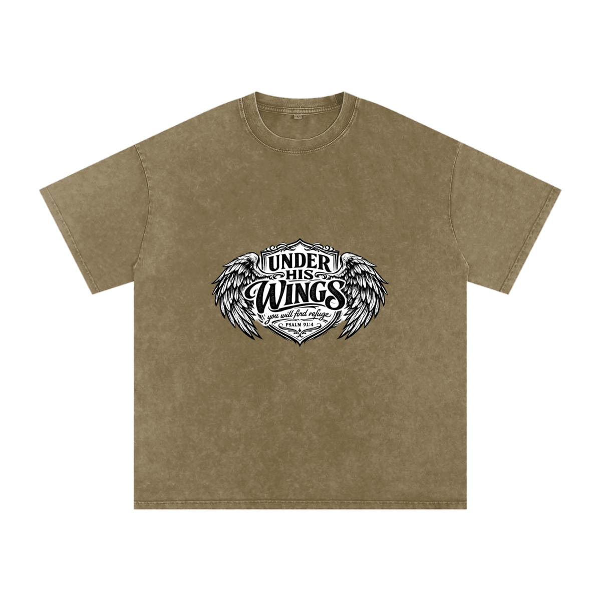 Snow Washed Oversized Cotton T-Shirt
