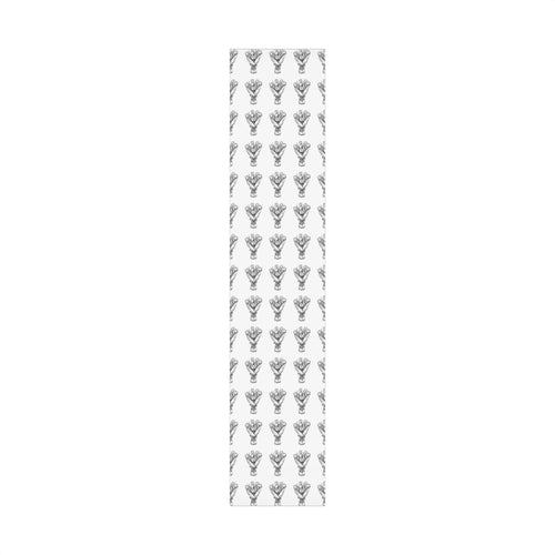 Bouquet Sketch Gift Wrap — Black & White Floral Wrapping Paper