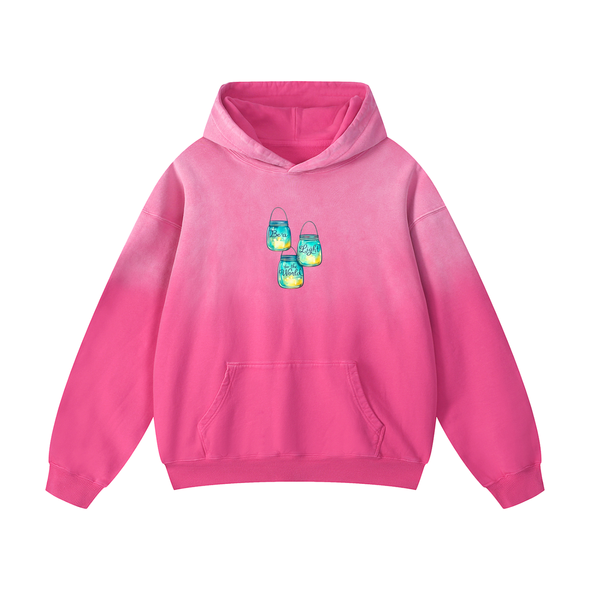 Heavyweight Sunfade Oversized Hoodie be the light to the world