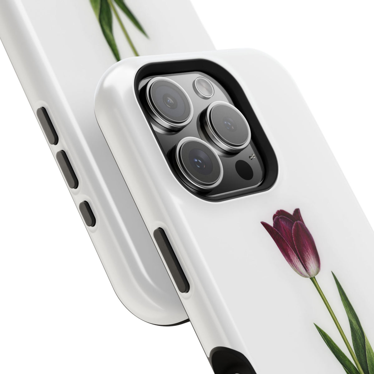 Impact-Resistant Phone Case — “Loved By His Grace” Tulip Design