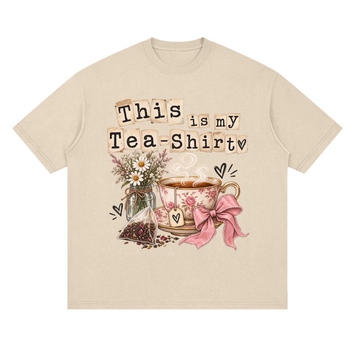Streetwear Loose Drop Shoulder T-Shirt Teashirt typography