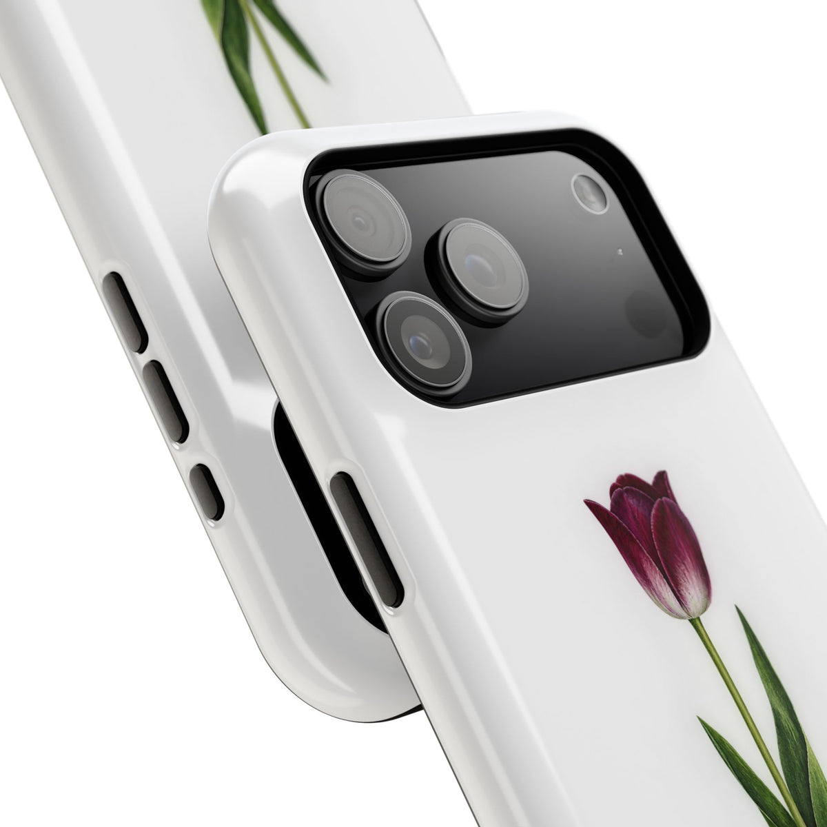 Impact-Resistant Phone Case — “Loved By His Grace” Tulip Design