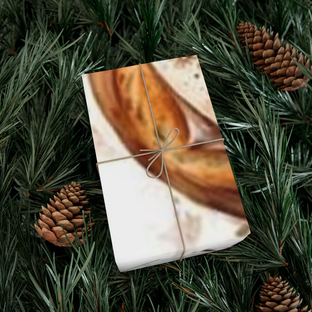 Botanical Cookie Pattern Gift Wrap — Neutral Baked Goods Wrapping Paper for Bakers & Food Lovers