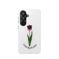 Impact-Resistant Phone Case — “Loved By His Grace” Tulip Design