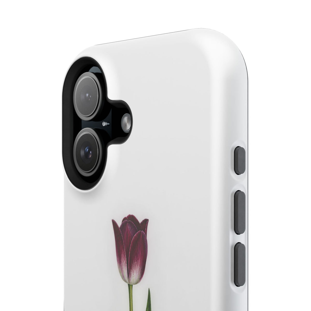 Impact-Resistant Phone Case — “Loved By His Grace” Tulip Design