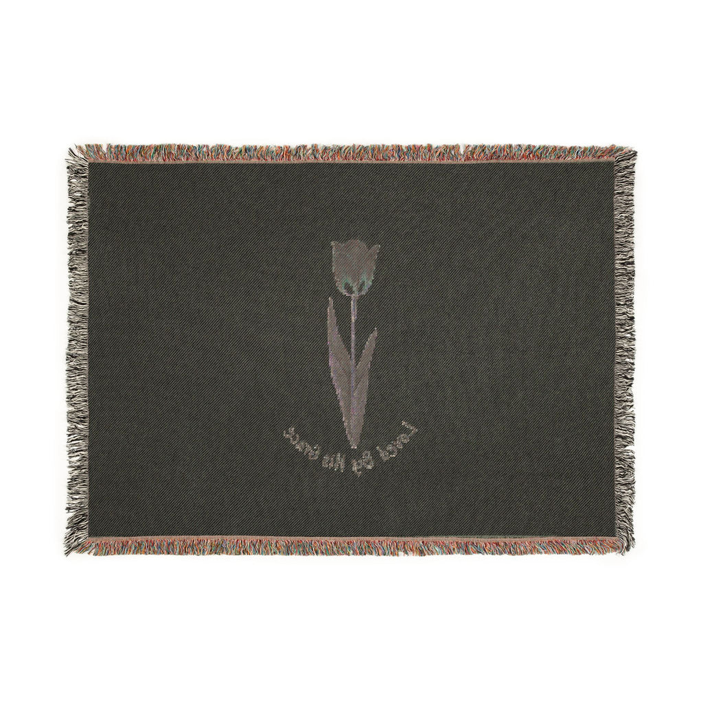 Tulip Woven Blanket — "Loved By The Stars" Floral Throw