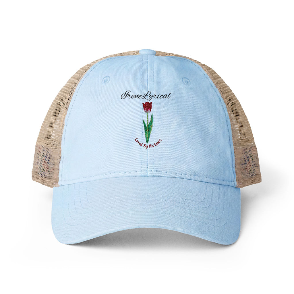 Irene Lyrical Tulip Women's Washed Mesh-Back Cap