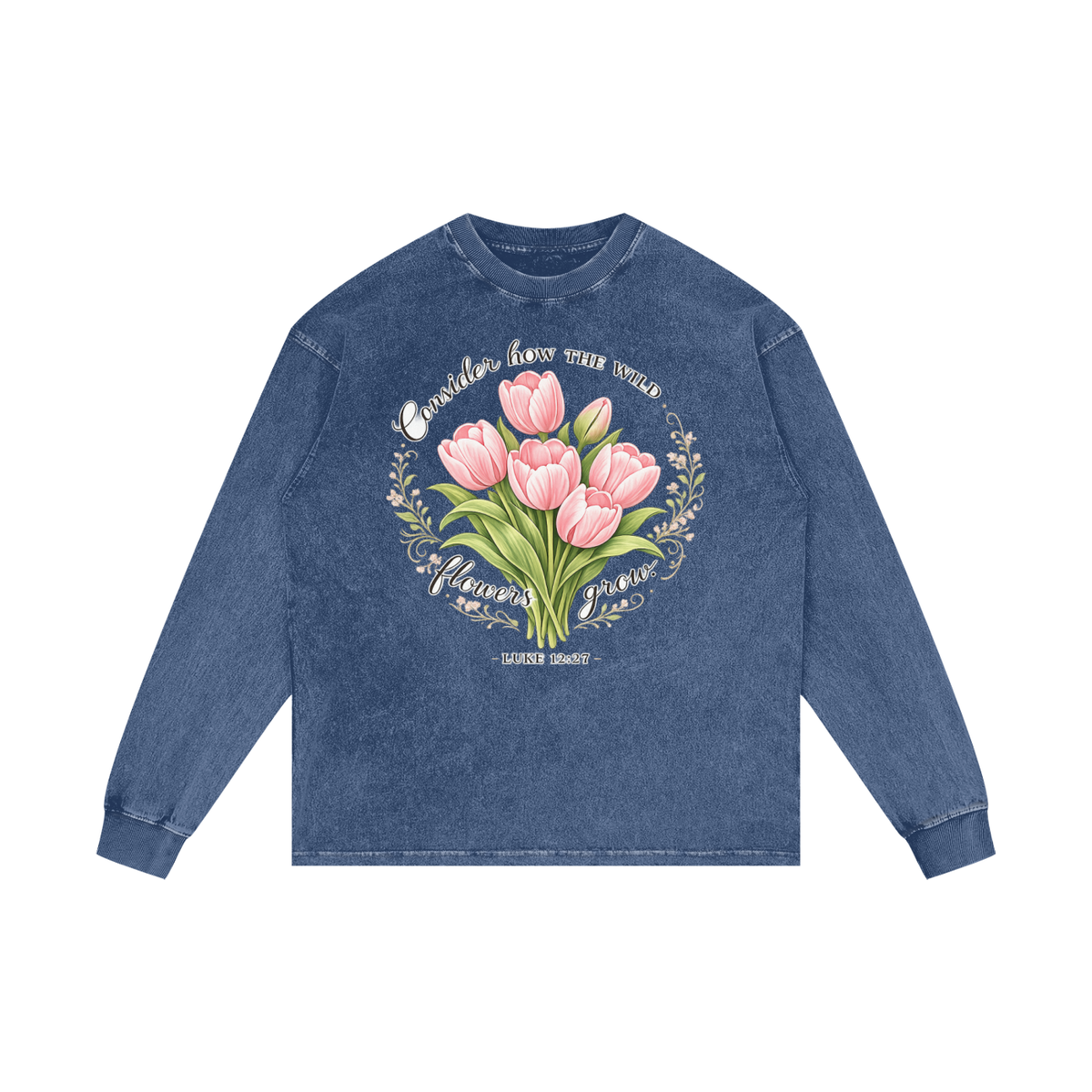 Acid Wash Oversize Long Sleeve T-Shirt