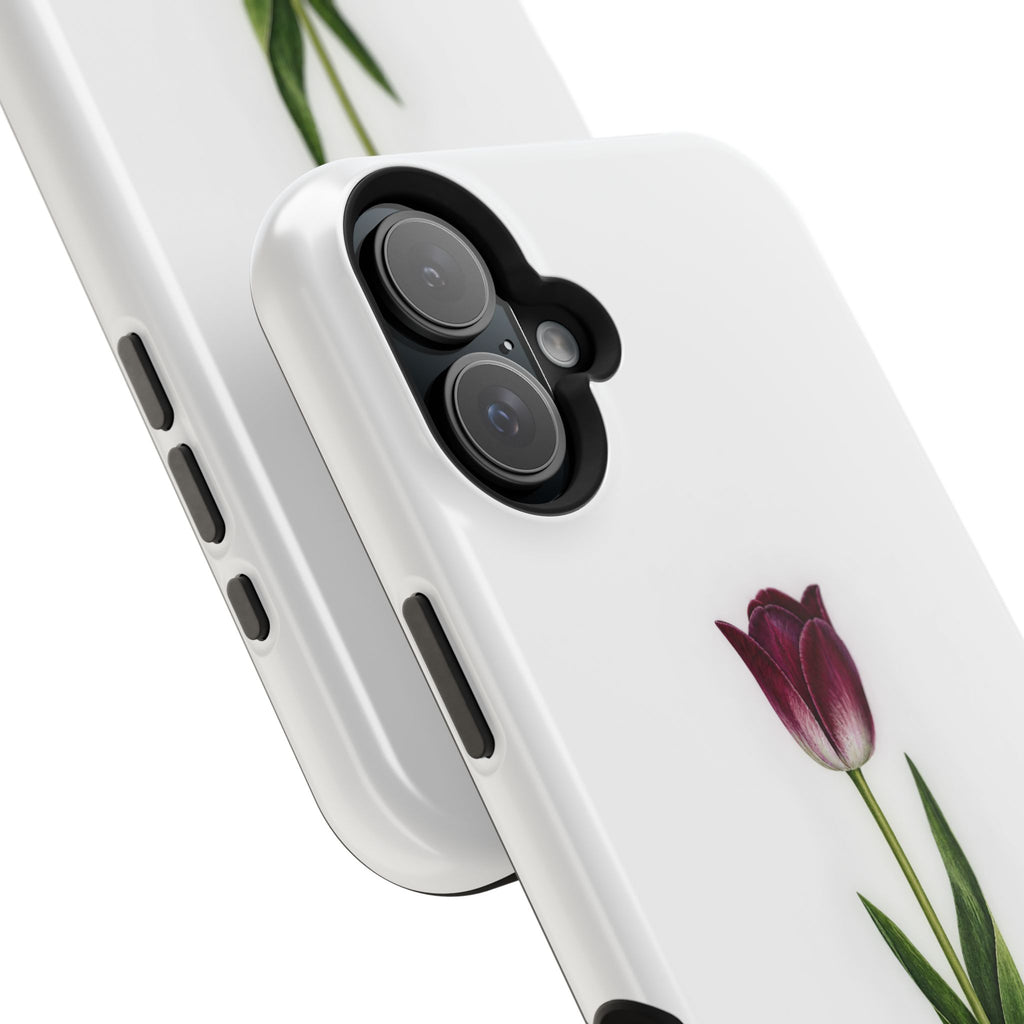 Impact-Resistant Phone Case — “Loved By His Grace” Tulip Design