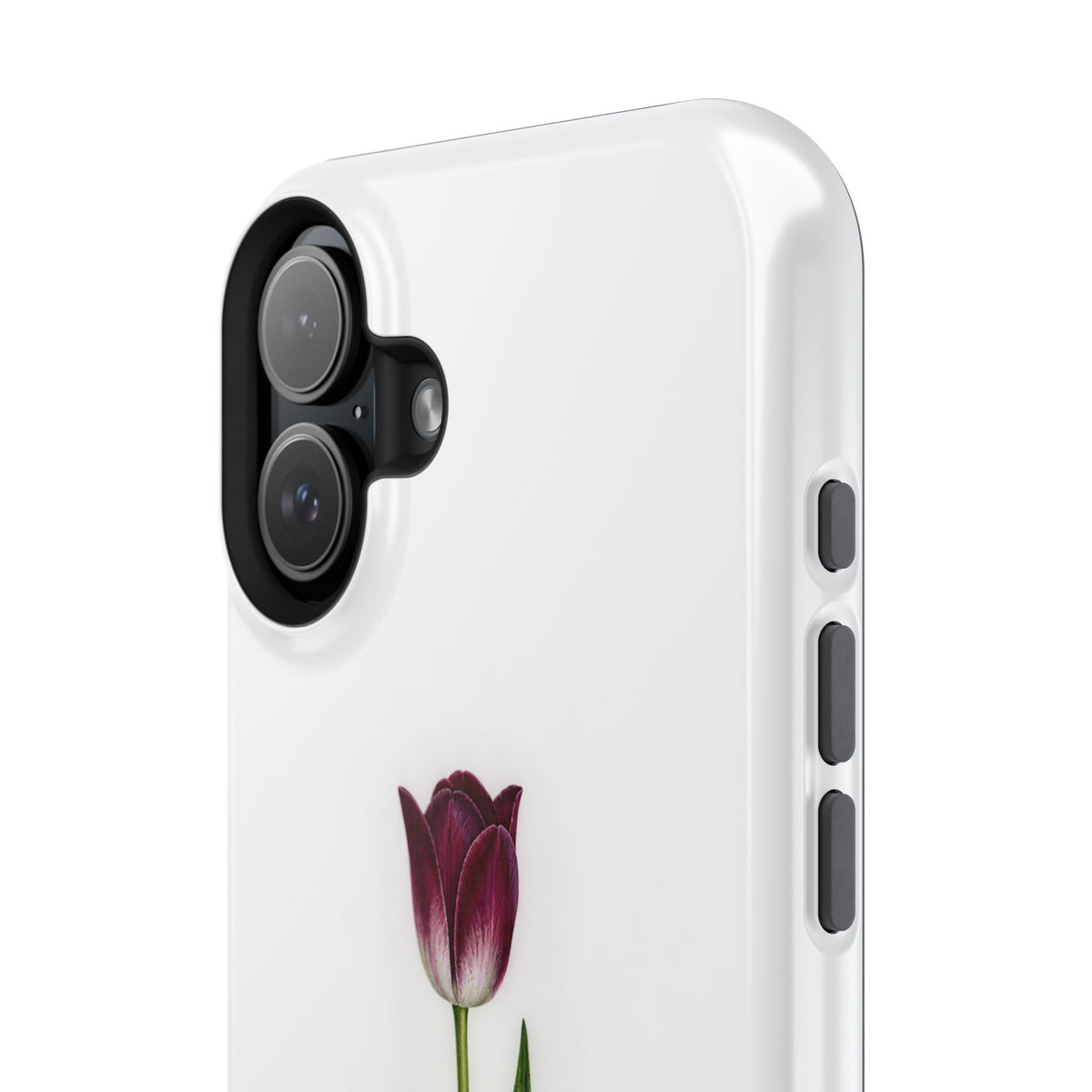 Impact-Resistant Phone Case — “Loved By His Grace” Tulip Design