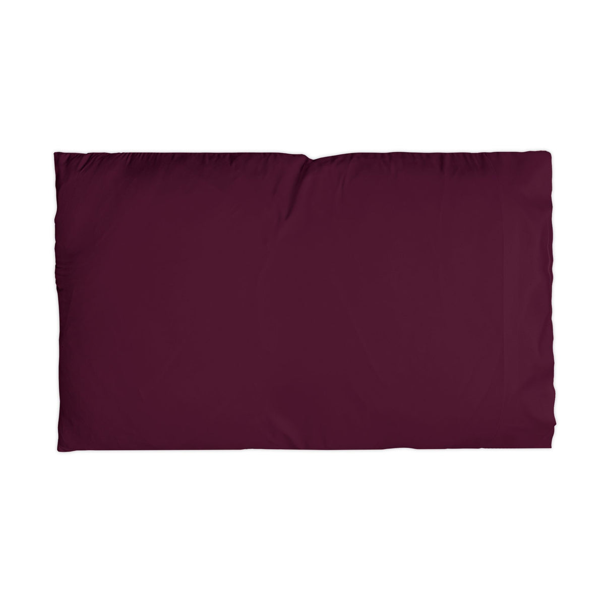 Tulip Pattern Microfiber Pillowcase — Burgundy Floral Accent