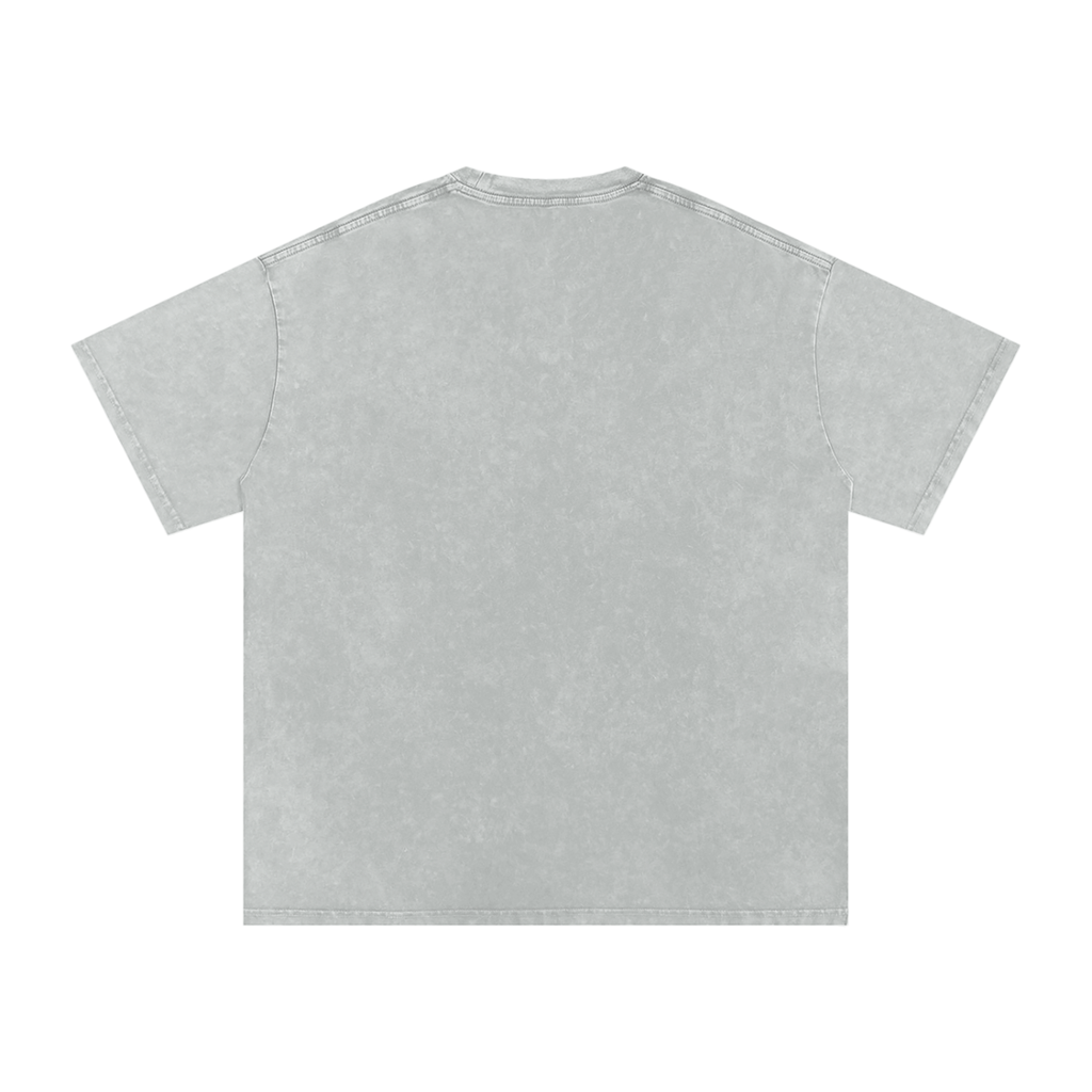 Snow Washed Oversized Cotton T-Shirt 5000