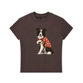 Essential Bodycon Crewneck T-Shirt border collie mom tattoo