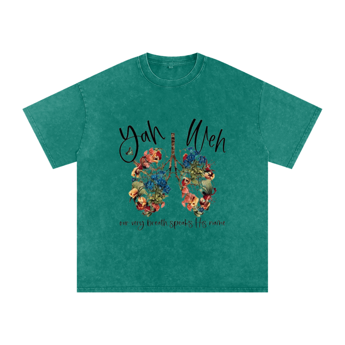 Snow Washed Oversized Cotton T-Shirt