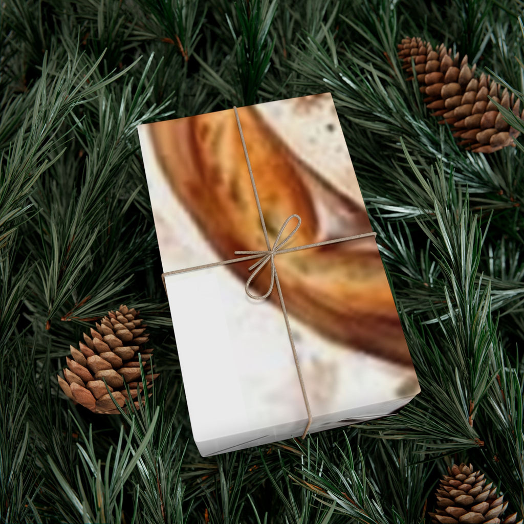 Botanical Cookie Pattern Gift Wrap — Neutral Baked Goods Wrapping Paper for Bakers & Food Lovers
