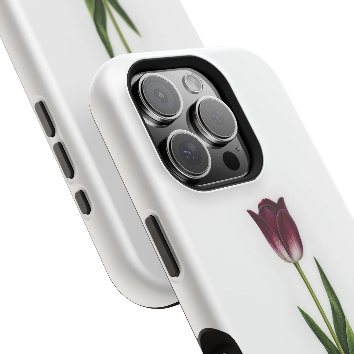 Impact-Resistant Phone Case — “Loved By His Grace” Tulip Design