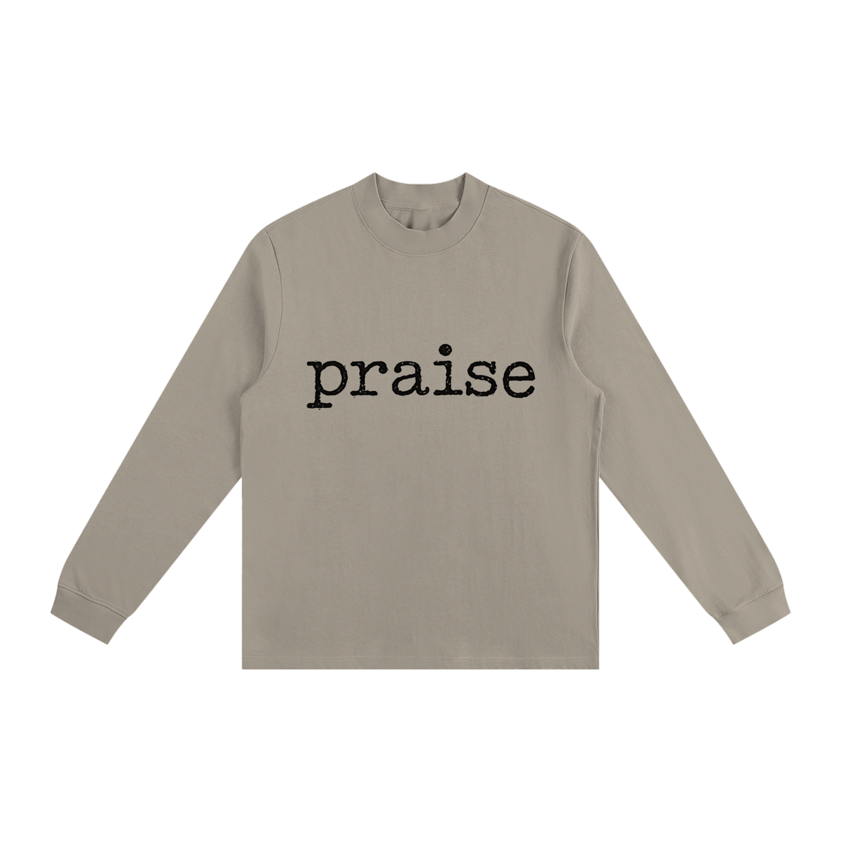 Essential Non-Shrink Mock Neck Sweatshirt Praise and worship