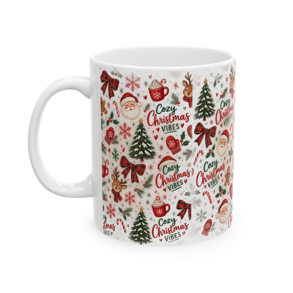 Christmas Cozy Vibes Ceramic Mug (11oz, 15oz)