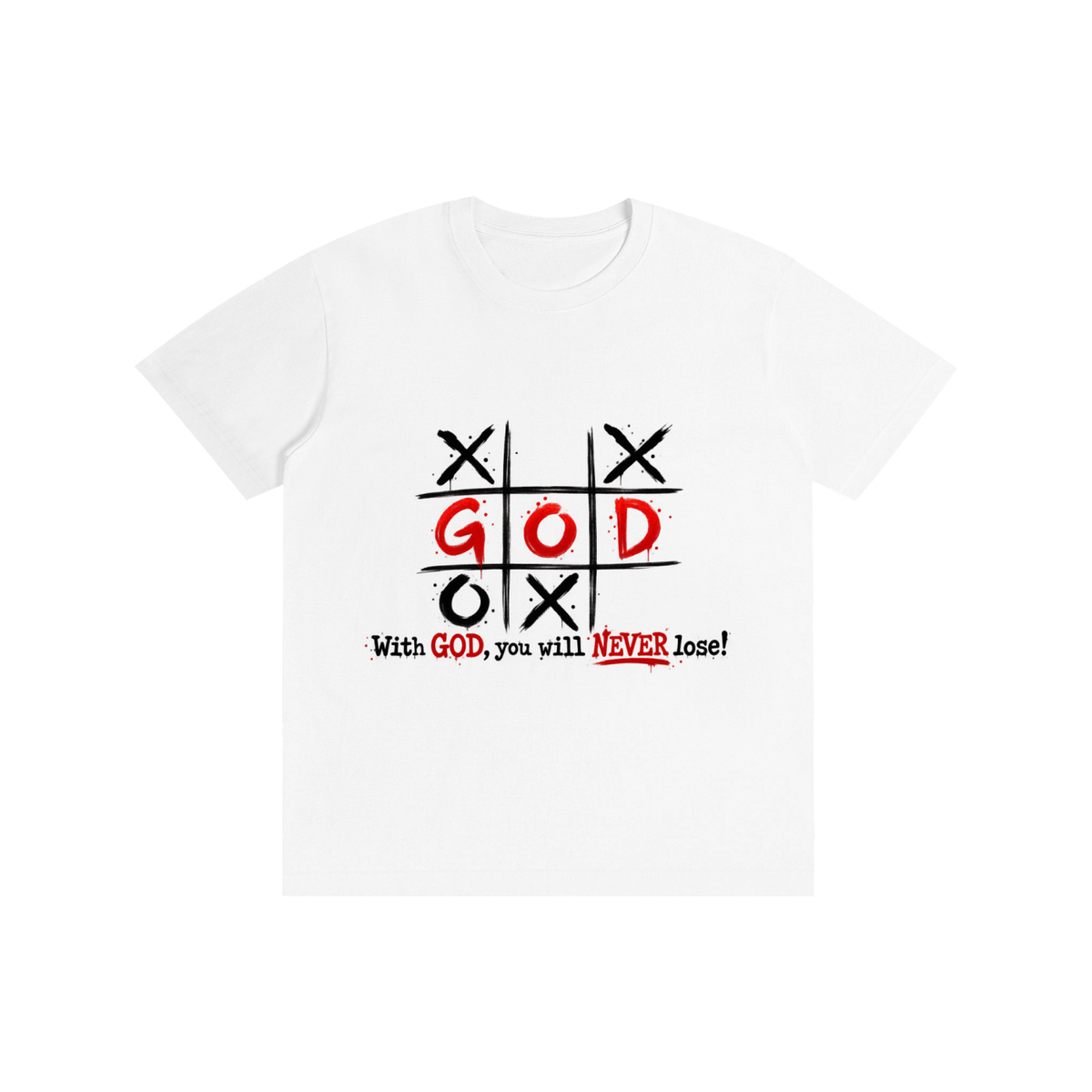 Pure Cotton Unisex T-Shirt With God you never lose