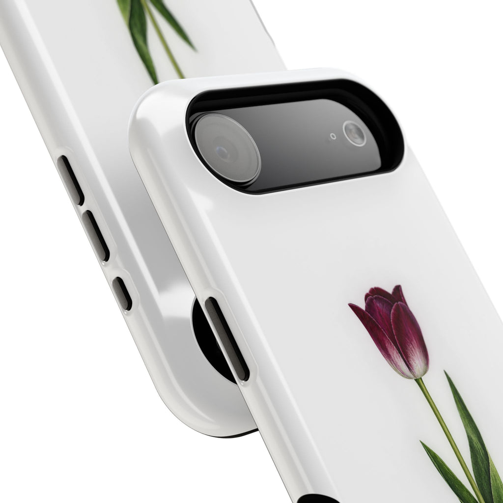 Impact-Resistant Phone Case — “Loved By His Grace” Tulip Design