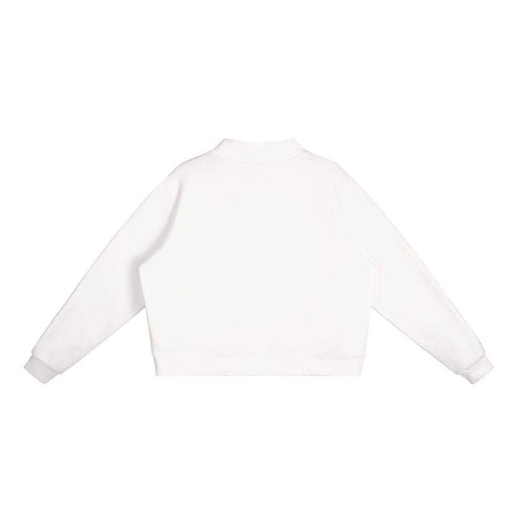 Essential Fleece Mock-Neck Crew Sweatshirt I can do all things through Christ