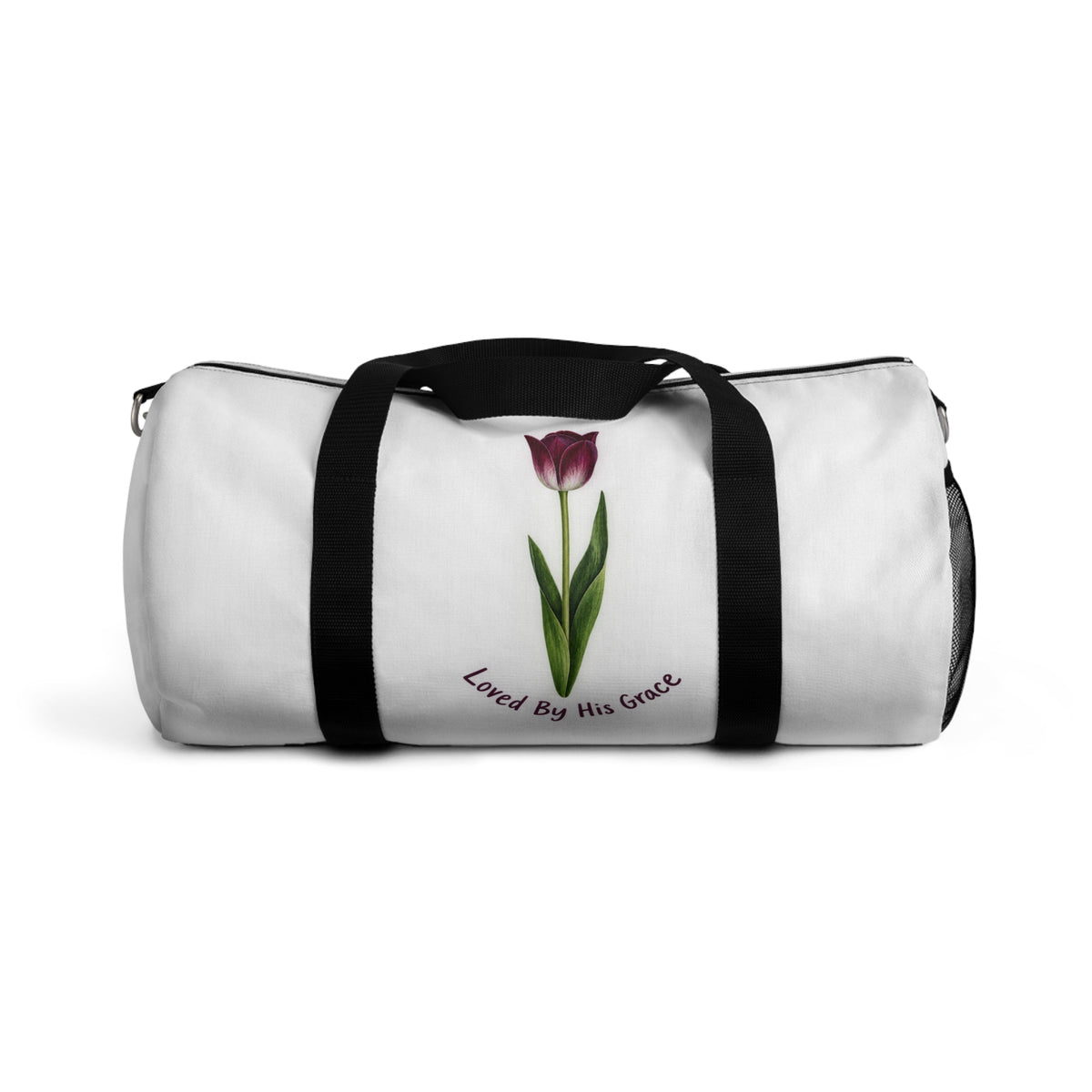 Tulip 'Loved By His Grace' Duffel Bag — Floral Faith Travel Bag