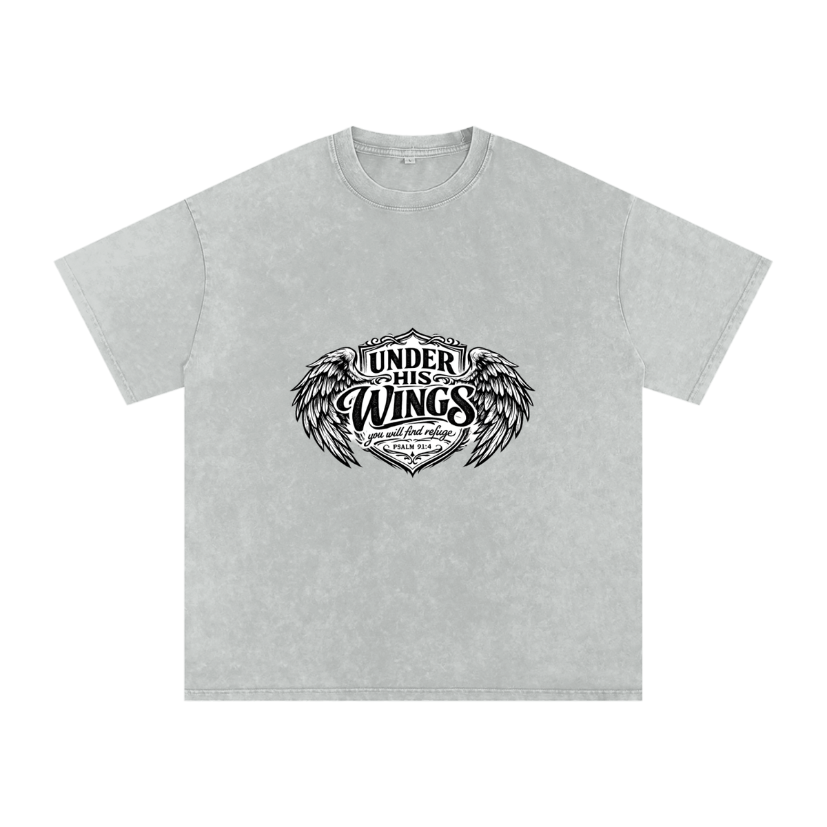 Snow Washed Oversized Cotton T-Shirt