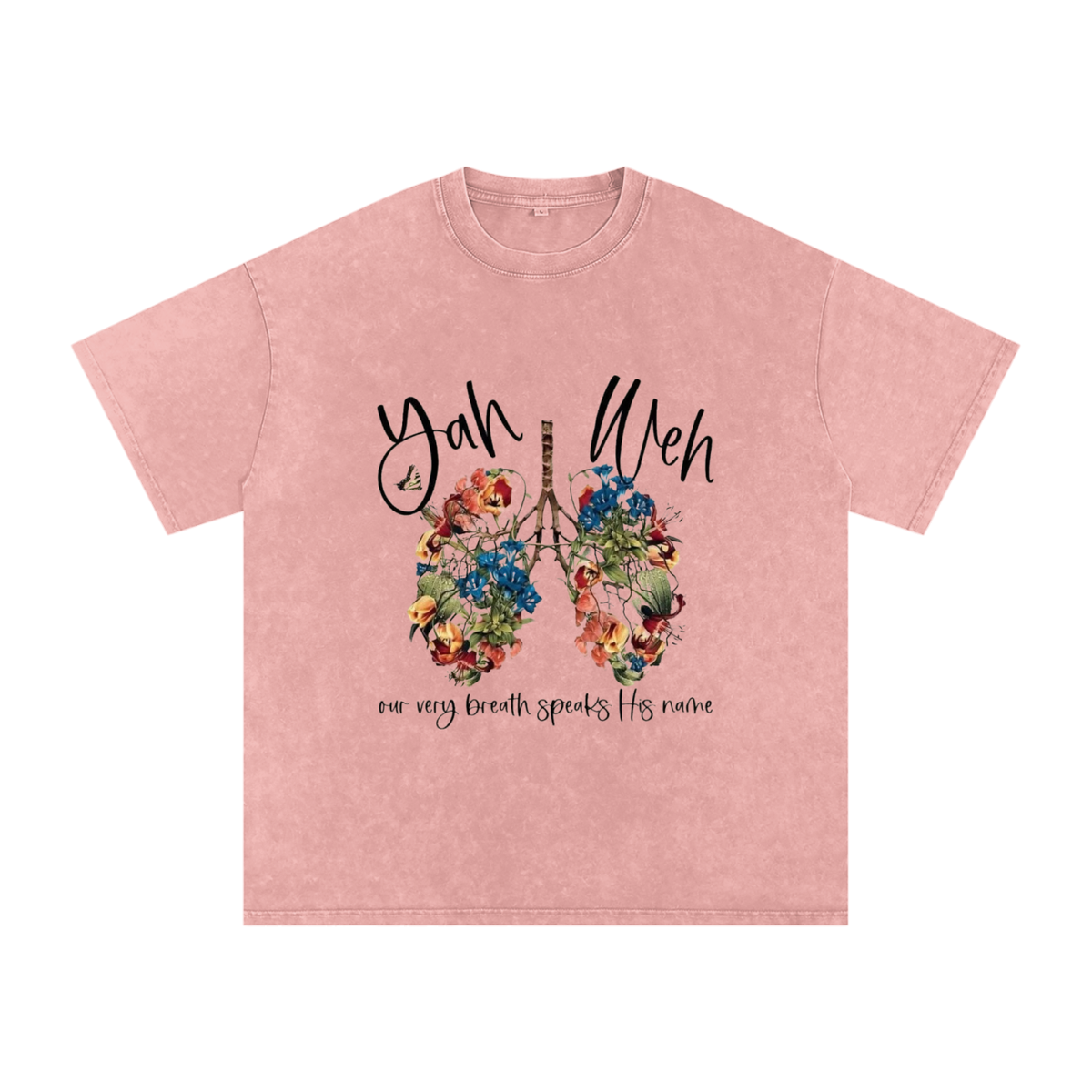 Snow Washed Oversized Cotton T-Shirt