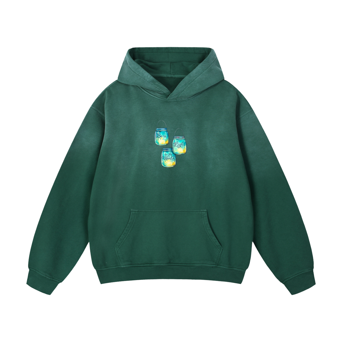 Heavyweight Sunfade Oversized Hoodie be the light to the world