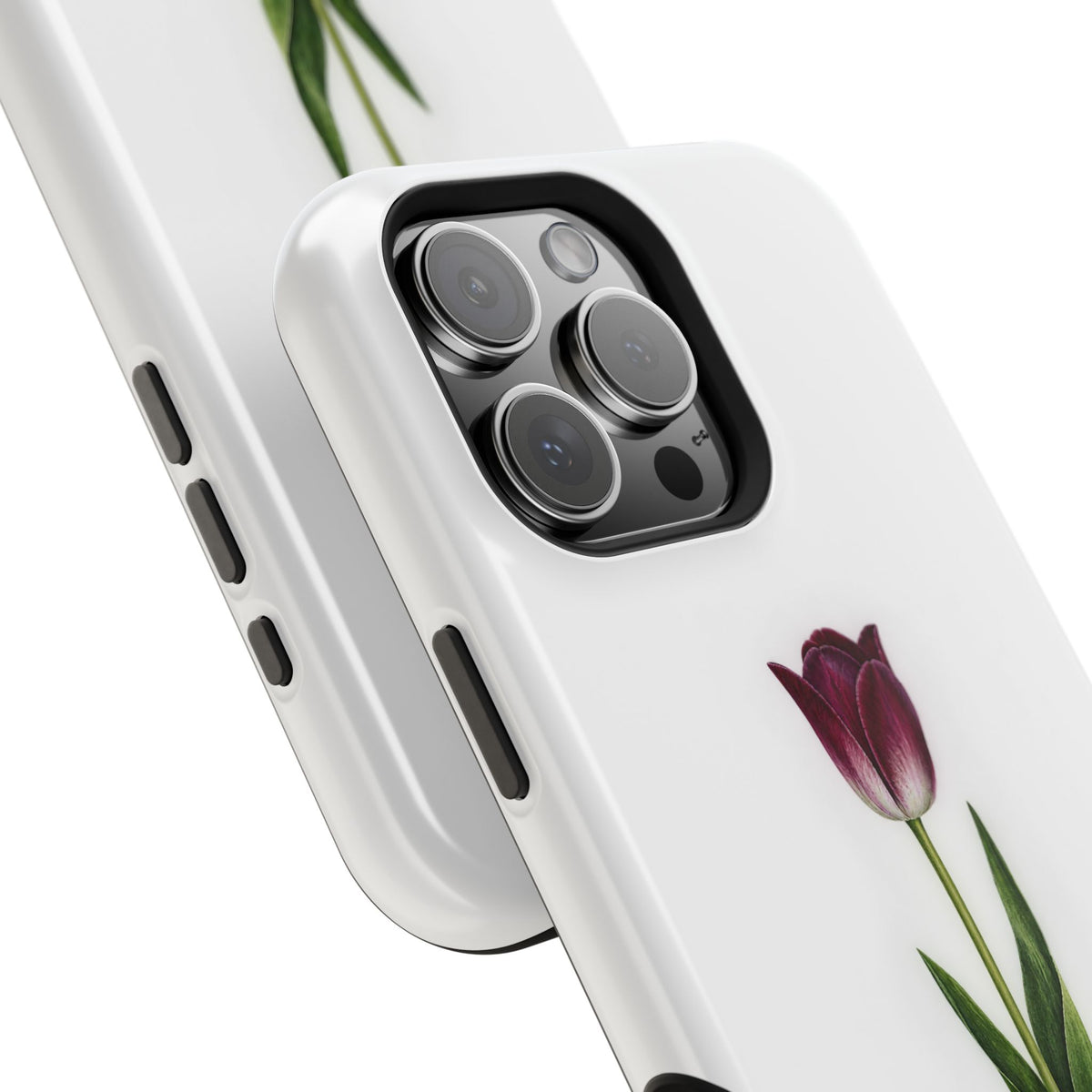Impact-Resistant Phone Case — “Loved By His Grace” Tulip Design