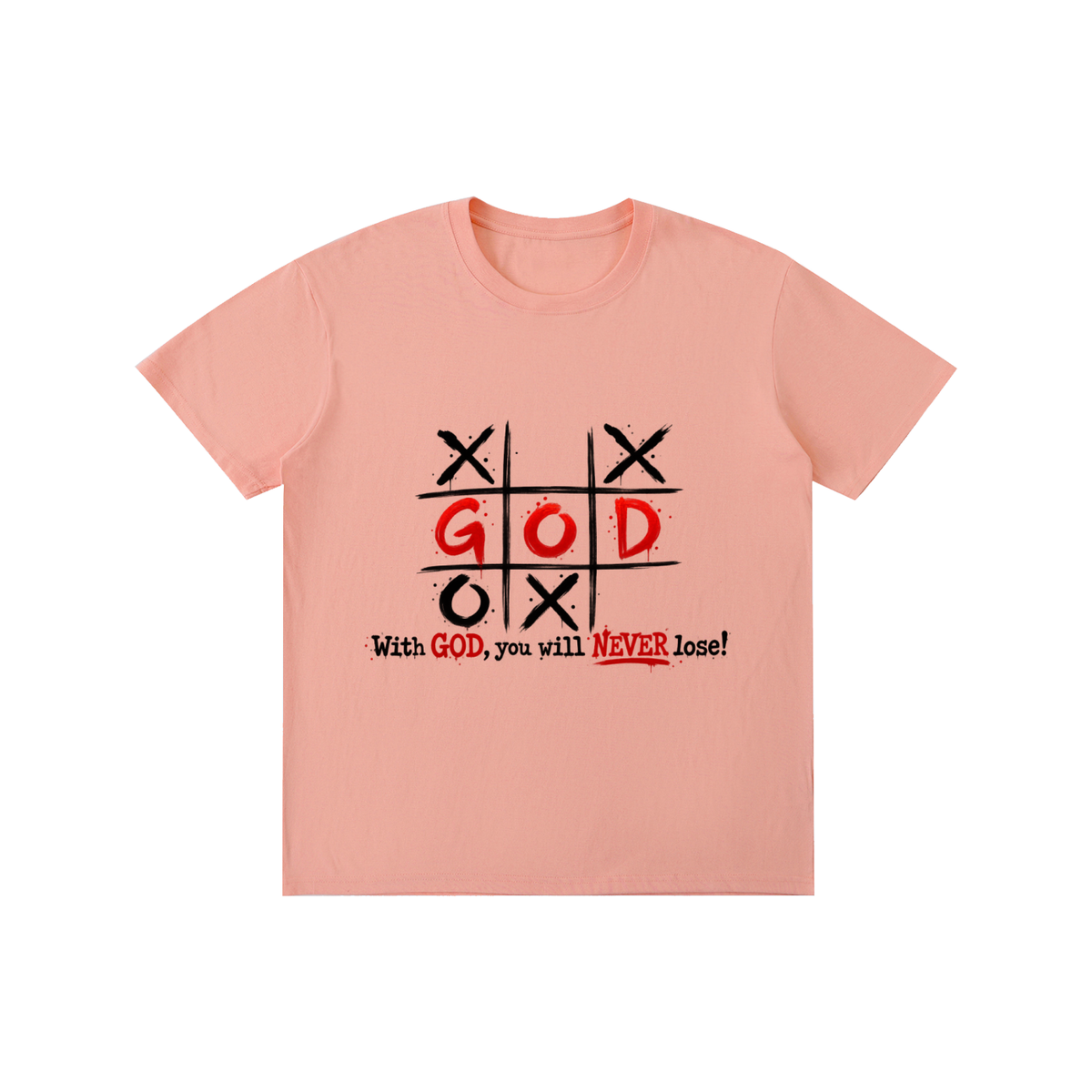 Pure Cotton Unisex T-Shirt With God you never lose