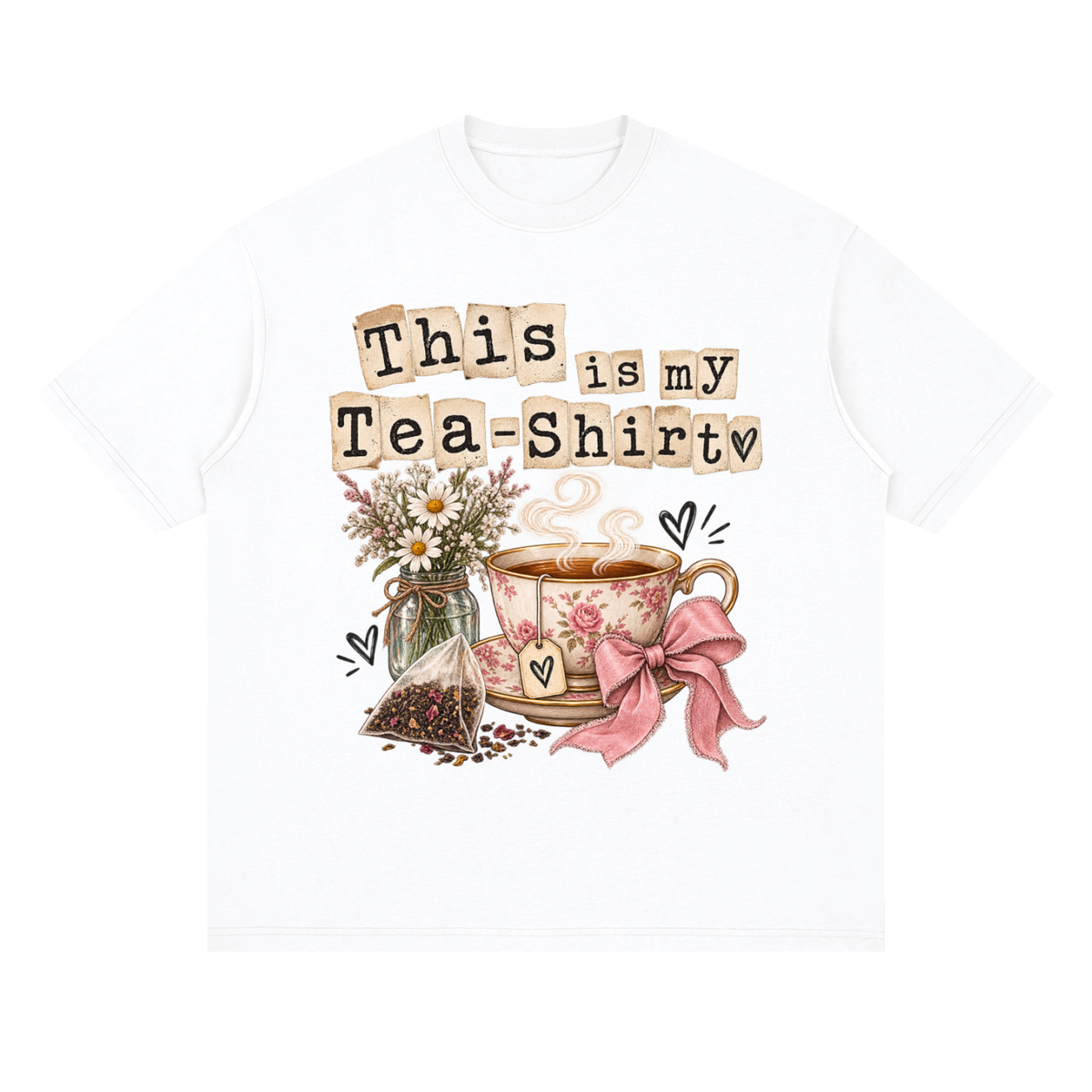 Streetwear Loose Drop Shoulder T-Shirt Teashirt typography
