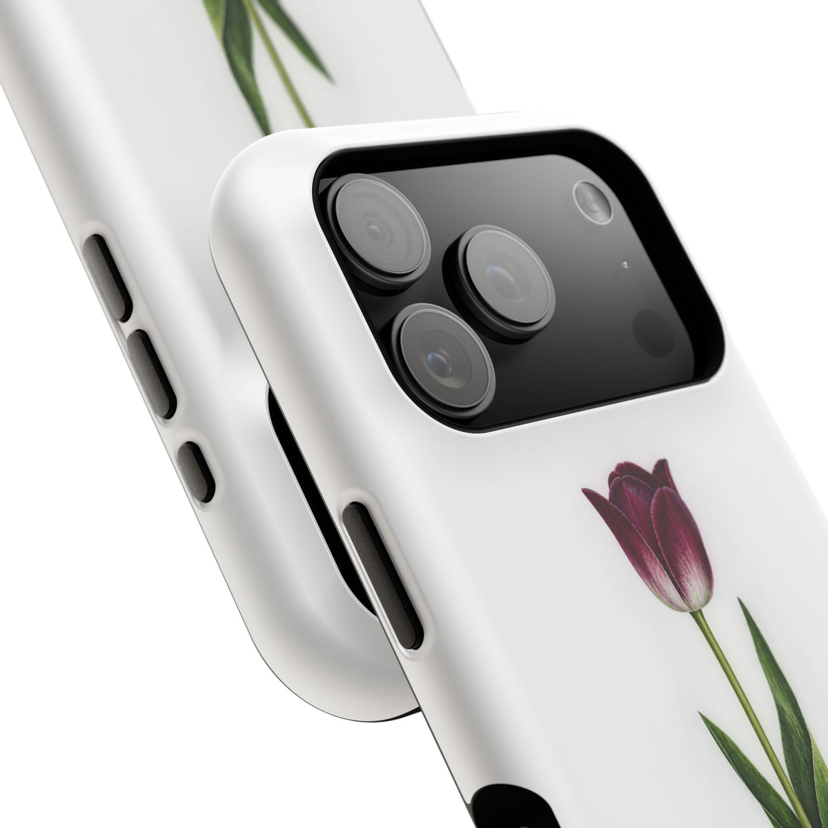 Impact-Resistant Phone Case — “Loved By His Grace” Tulip Design