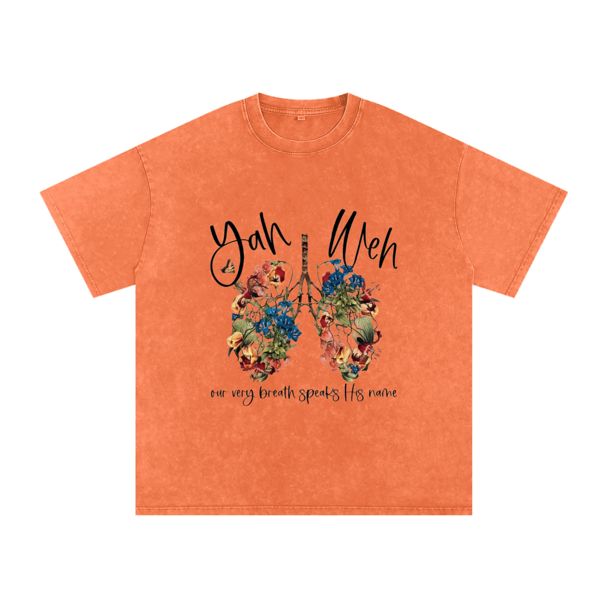 Snow Washed Oversized Cotton T-Shirt