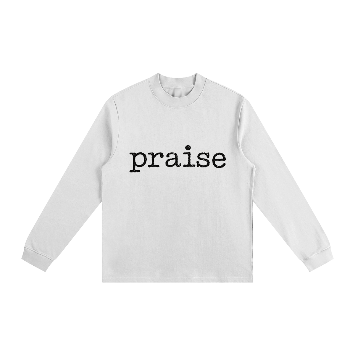 Essential Non-Shrink Mock Neck Sweatshirt Praise and worship