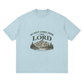 Streetwear Loose Drop Shoulder T-Shirt my help comes from the LORD