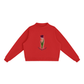 Essential Fleece Mock-Neck Crew Sweatshirt