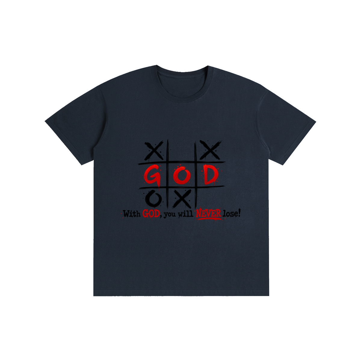 Pure Cotton Unisex T-Shirt With God you never lose