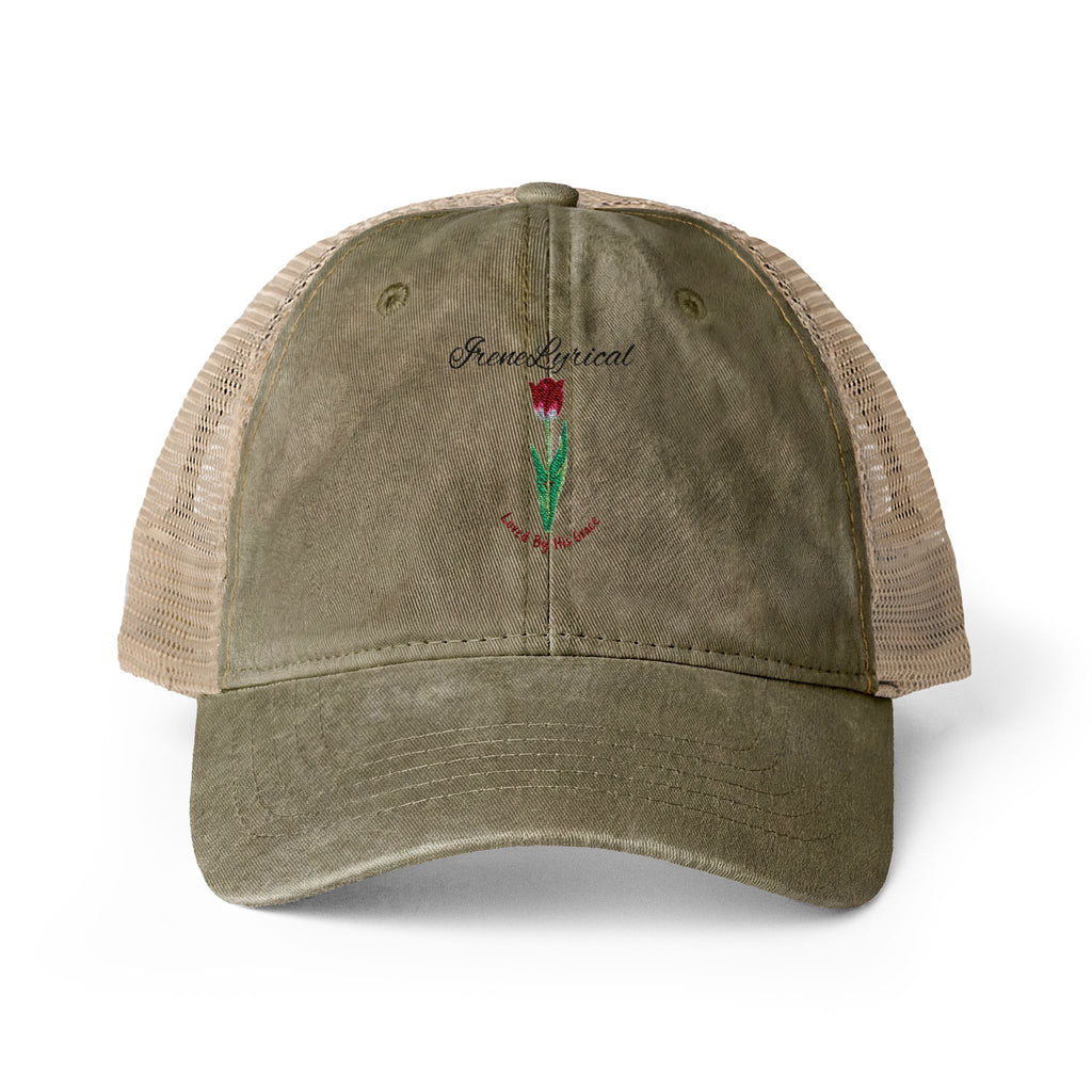 Irene Lyrical Tulip Women's Washed Mesh-Back Cap