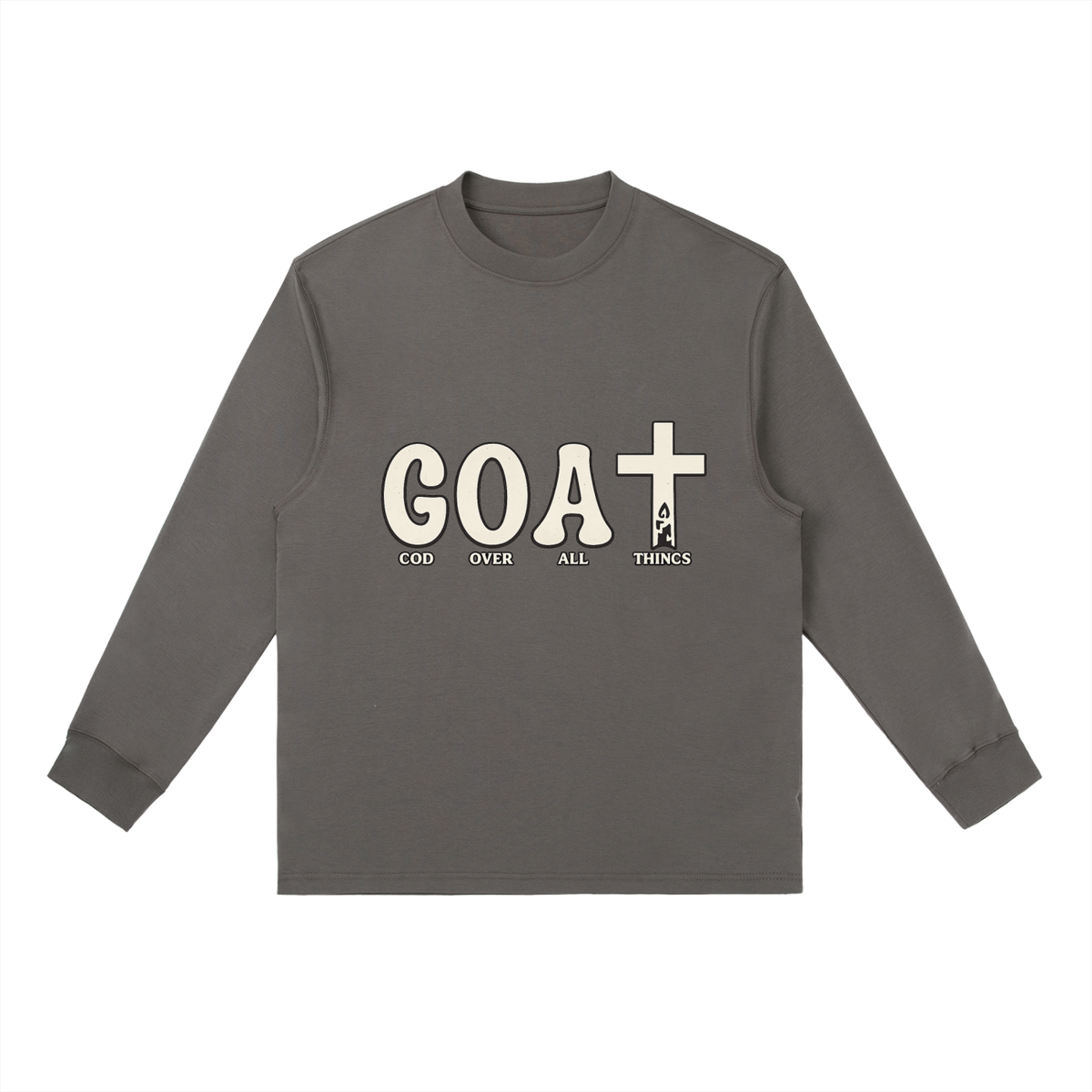 Essential Crewneck Long-Sleeve T-Shirt GOAT