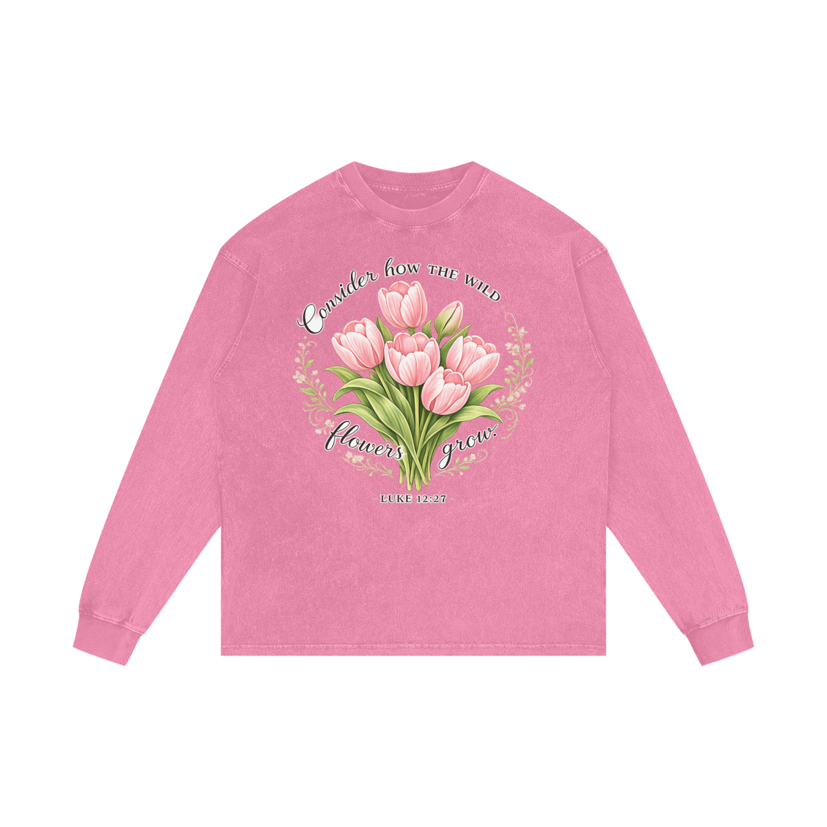 Acid Wash Oversize Long Sleeve T-Shirt