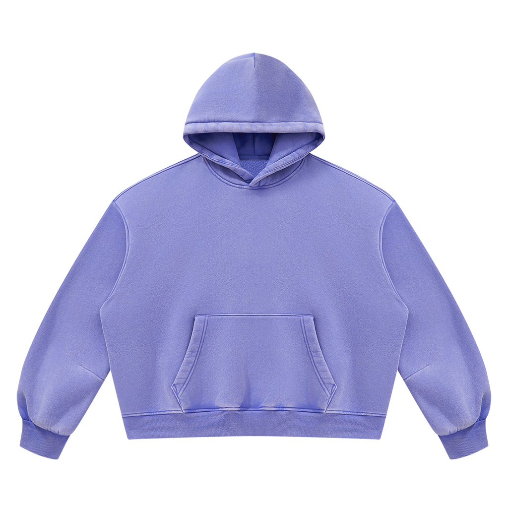 Unisex Vintage Wash Boxy Fleece Hoodie consider