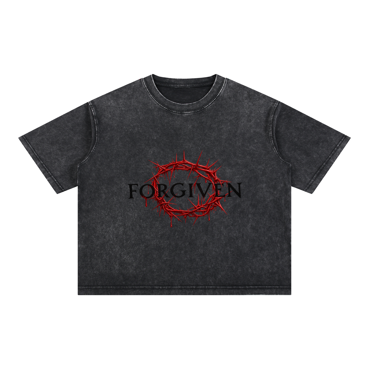 Mineral Wash Boxy Cotton T-Shirt
