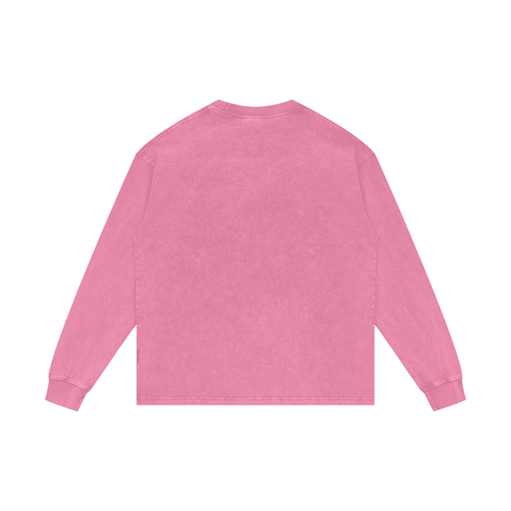 Acid Wash Oversize Long Sleeve T-Shirt Grace looks good on you