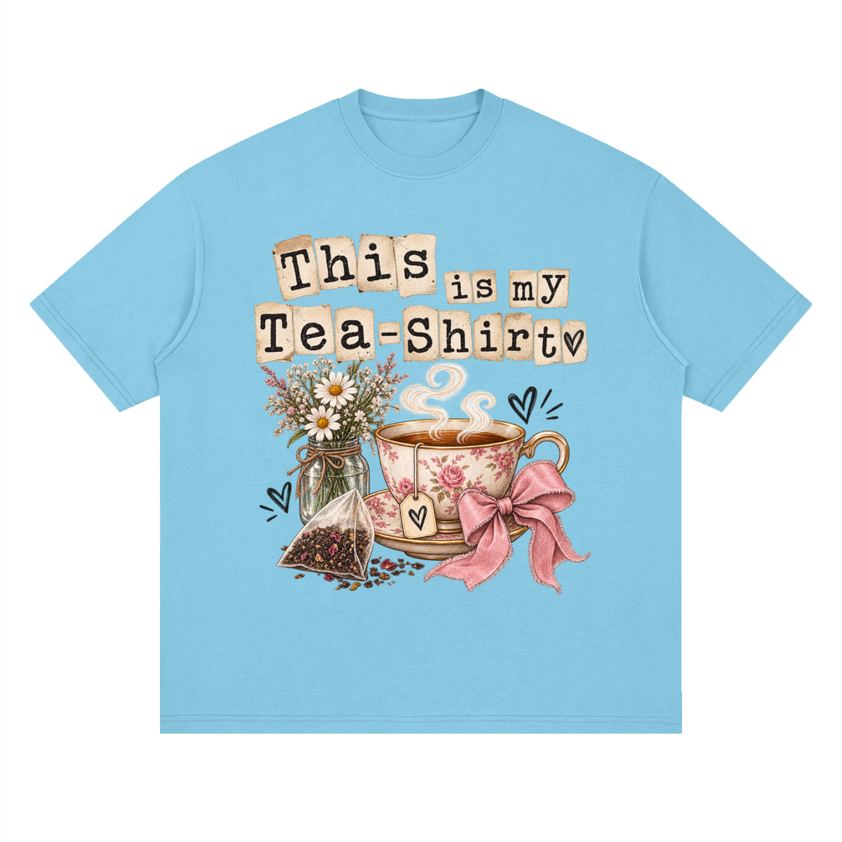Streetwear Loose Drop Shoulder T-Shirt Teashirt typography