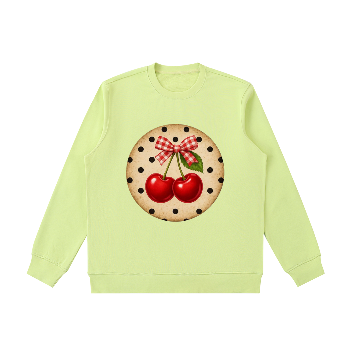 Essential Heavyweight Crewneck  Sweatshirt cherry vintage