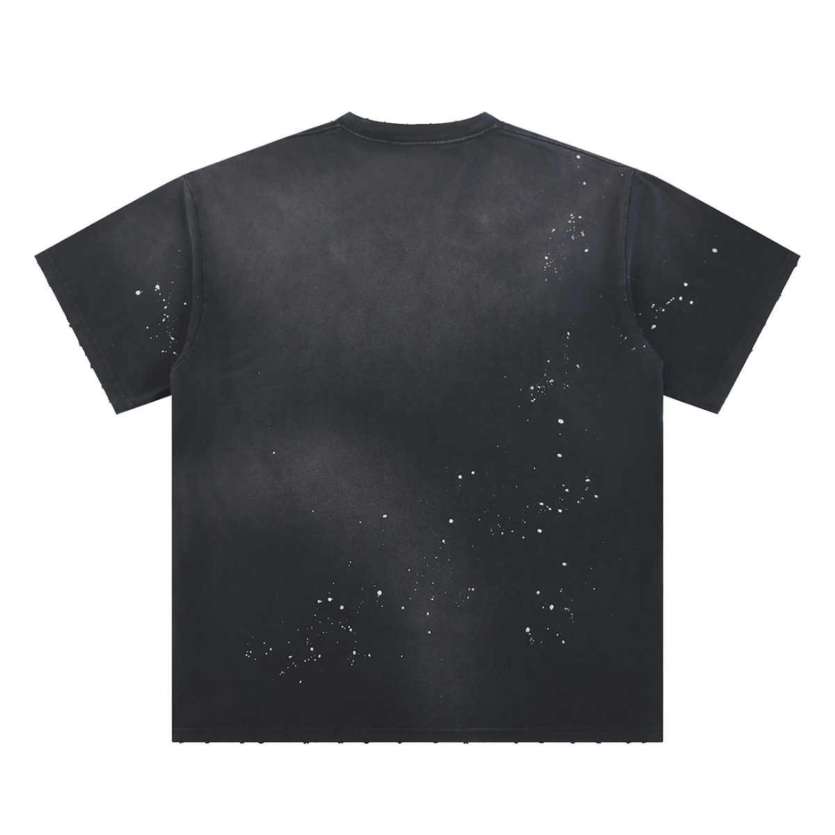 Hand-Frayed Sunfade Paint Splatter T-Shirt I am