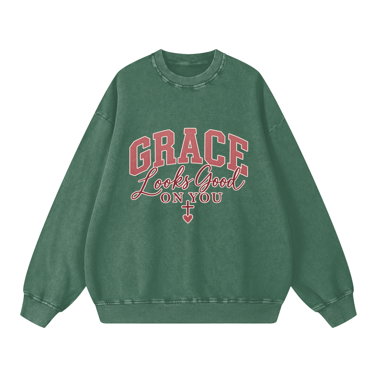 Snow Washed Oversized Sweatshirt