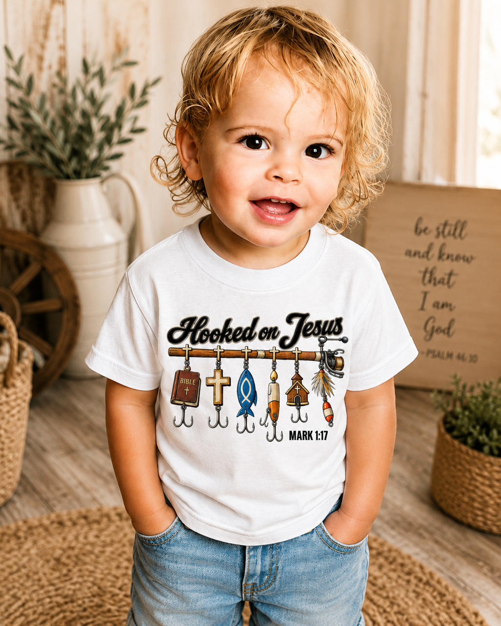 Pure Cotton Essential Kids T-Shirt HookedonJesus